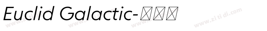 Euclid Galactic字体转换
